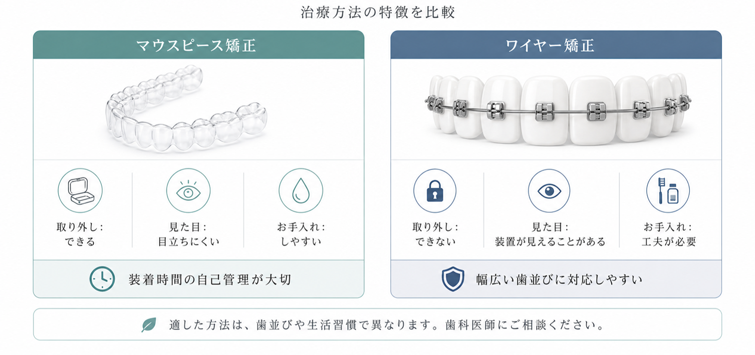 治療方法の特徴比較